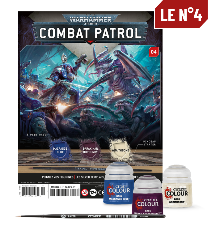 Le N°4 : Le fascicule + 3 peintures + 1 pinceau