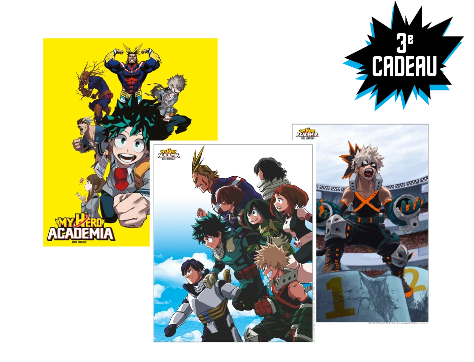 Les 3 tirés à part My hero academia